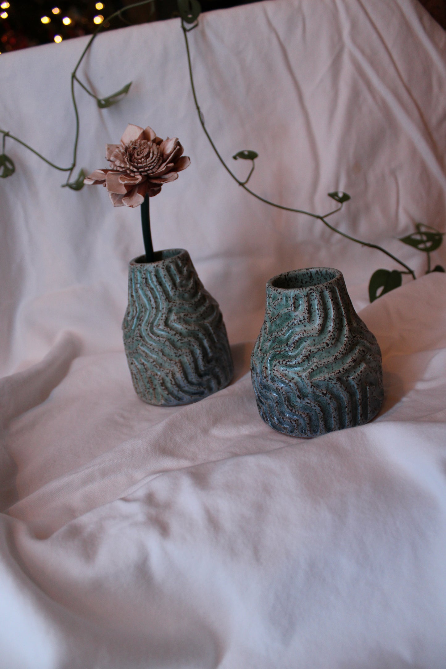 Carved Bud Vase