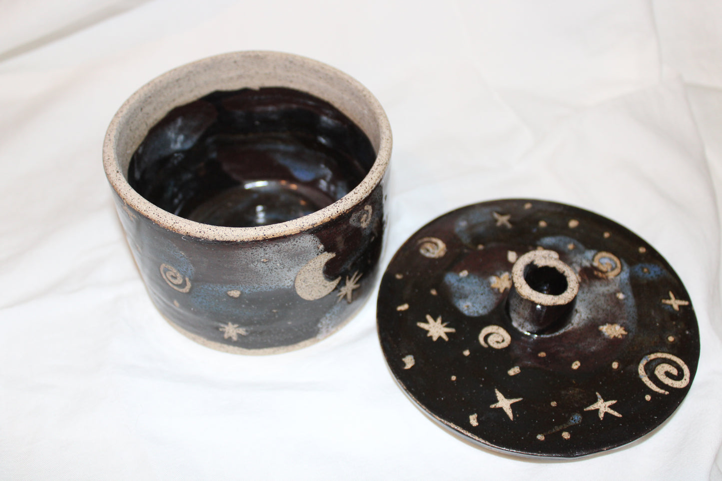 Night Sky Lidded Jar (medium)