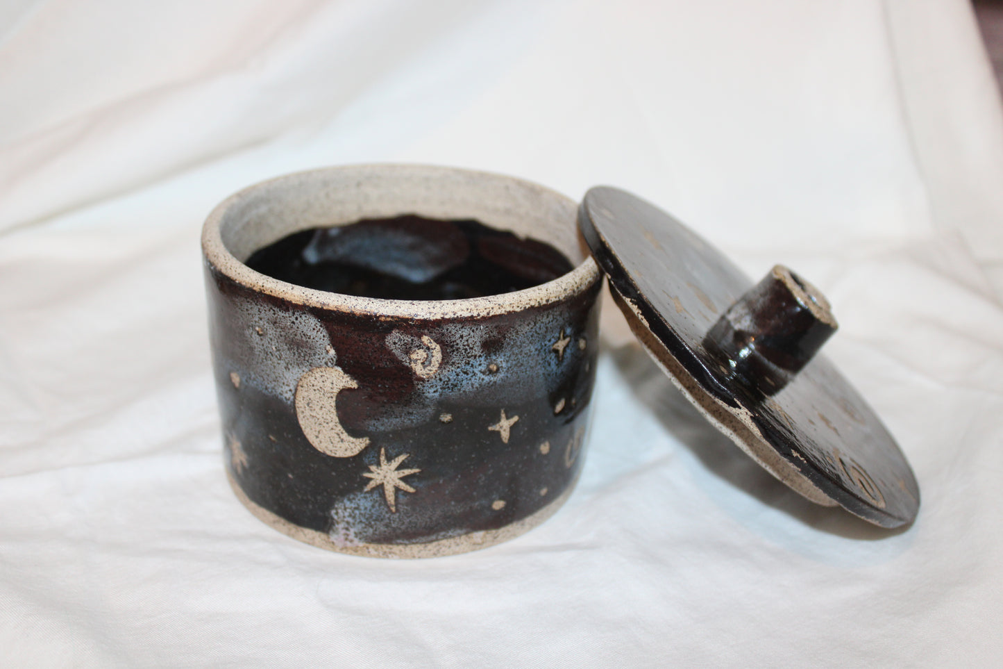 Night Sky Lidded Jar (medium)
