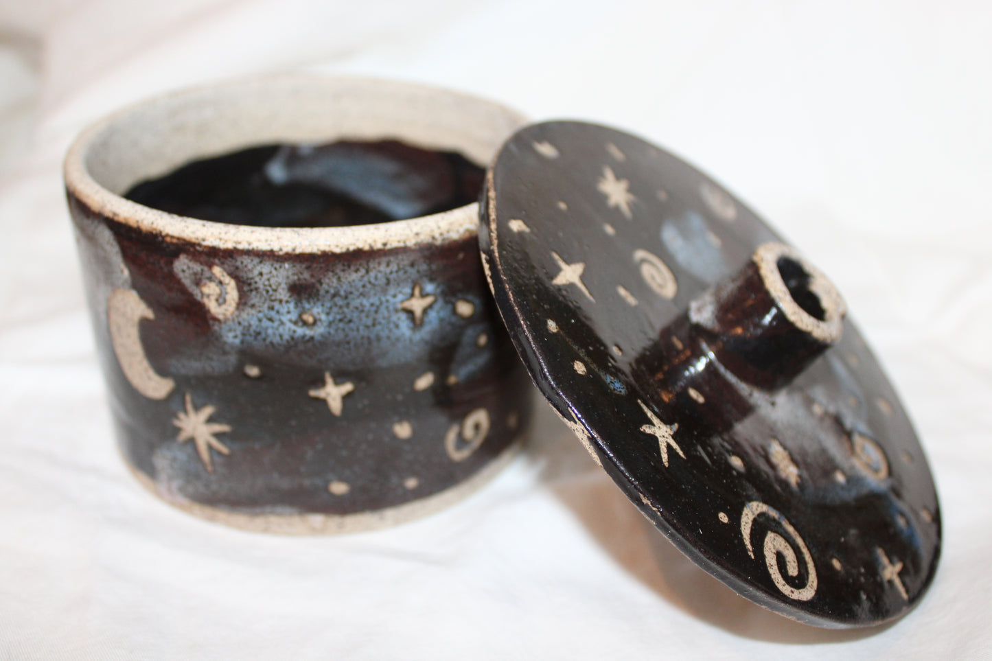 Night Sky Lidded Jar (medium)