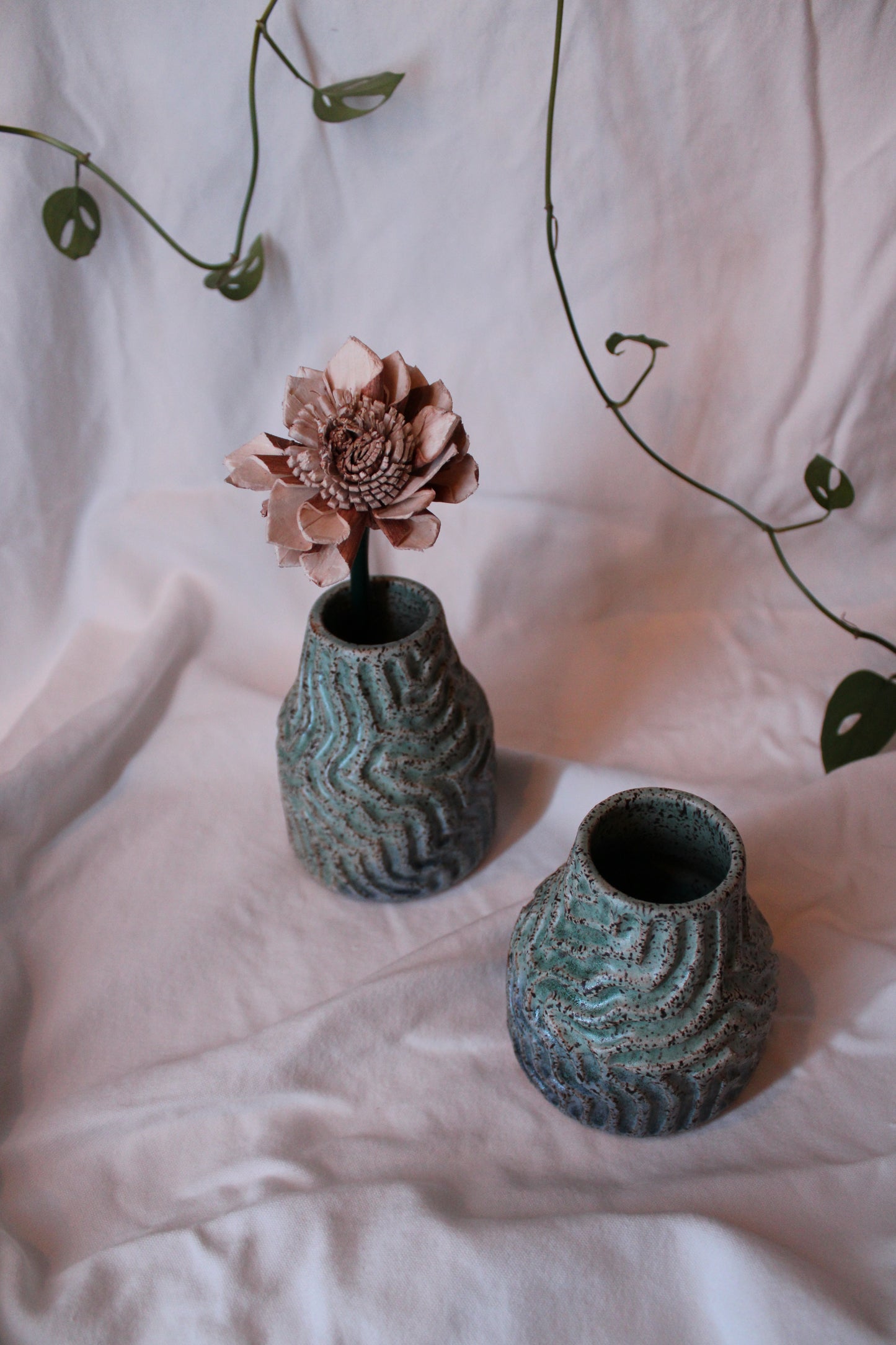 Carved Bud Vase