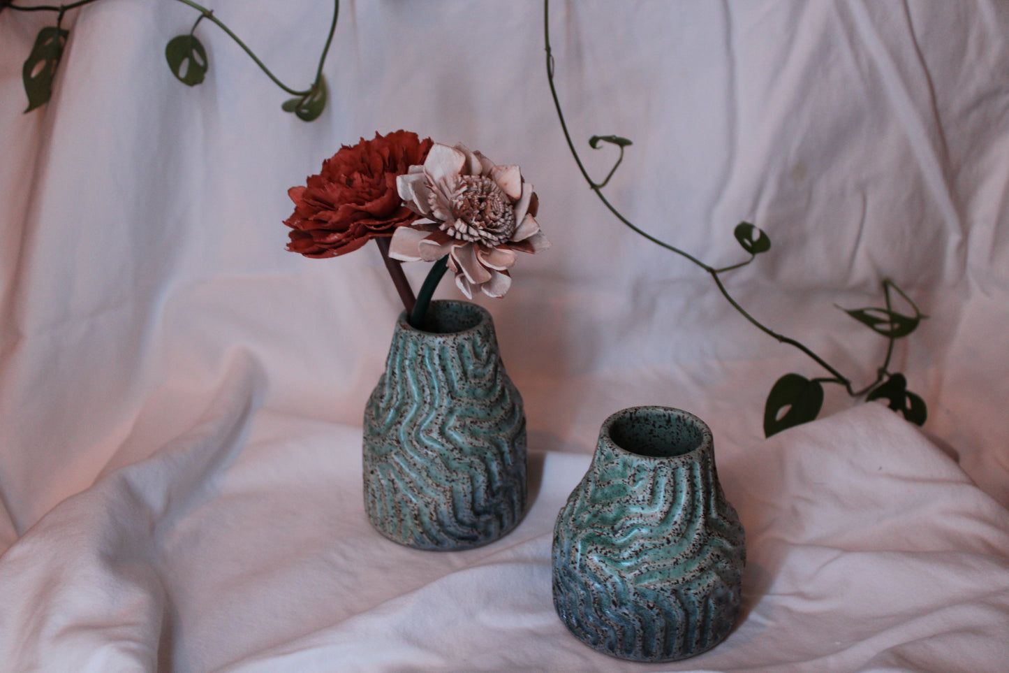 Carved Bud Vase