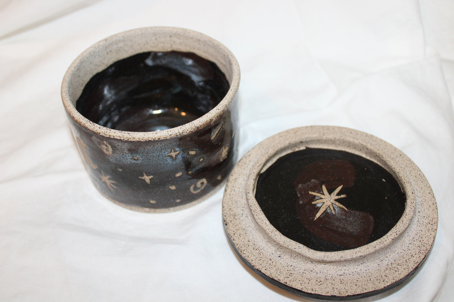 Night Sky Lidded Jar (medium)