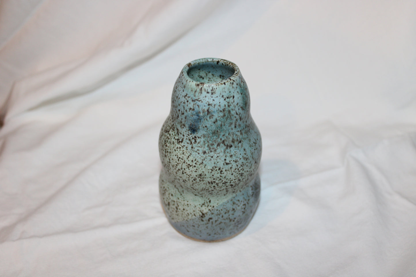 Blue and green bud vase