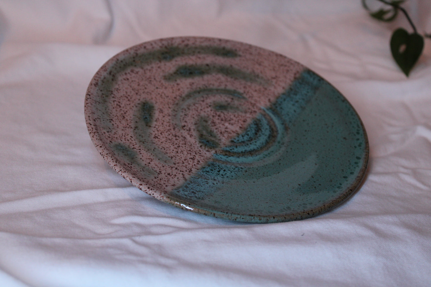 Medium Turquoise/White Plate